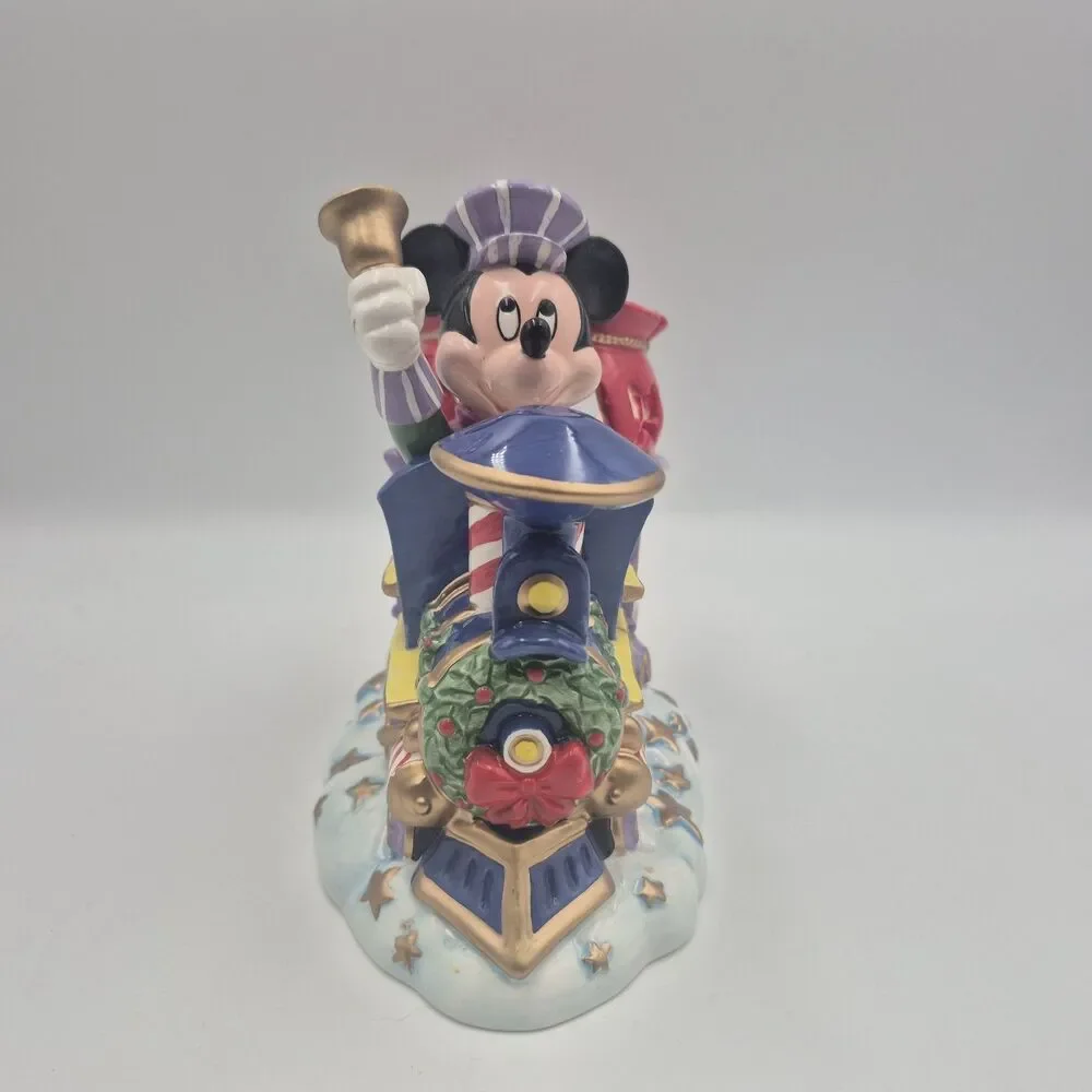 Disney Its a Small World Holiday 1994 Mickey Mouse Christmas Flyer candle holder